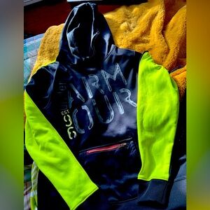 Under armor neon hoodie